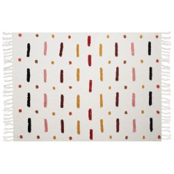 Koc ALAPPUZHA Bawełna 130 x 180 cm Biały