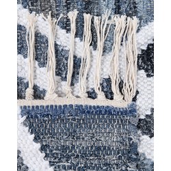 Dywan bawełniany 140 x 200 cm niebieski ADIYAMAN