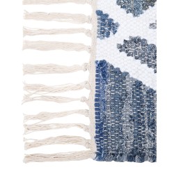 Dywan bawełniany 140 x 200 cm niebieski ADIYAMAN