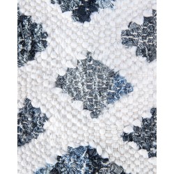 Dywan bawełniany 140 x 200 cm niebieski ADIYAMAN