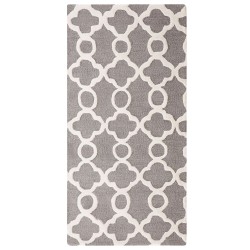 Dywan wełniany 80 x 150 cm szary ZILE