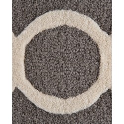 Dywan wełniany 80 x 150 cm szary ZILE