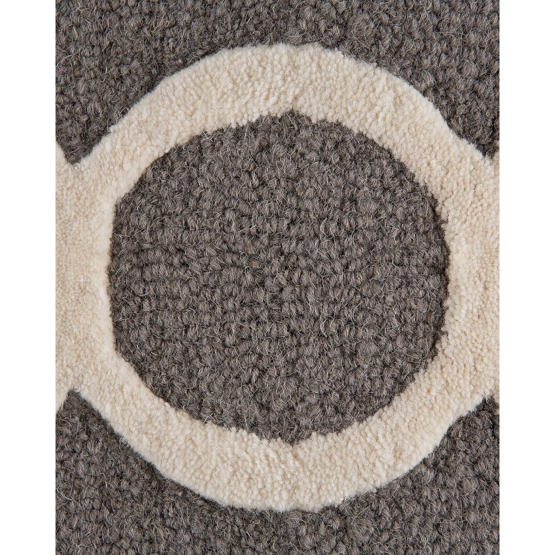 Dywan wełniany 80 x 150 cm szary ZILE