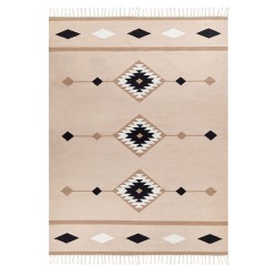 Dywan bawełniany kilim 140 x 200 cm wielokolorowy BERDIK