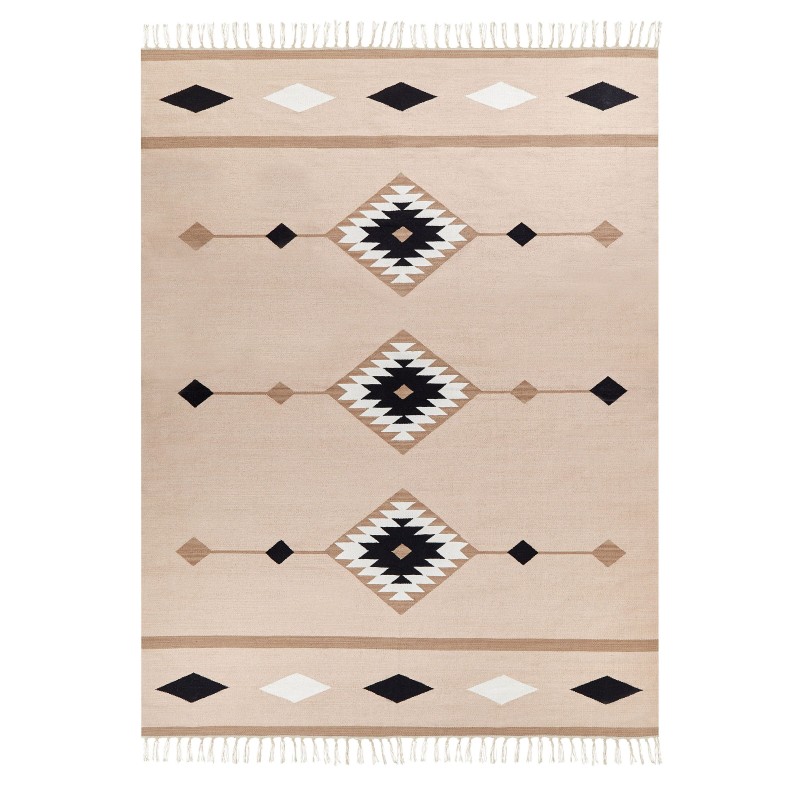 Dywan bawełniany kilim 140 x 200 cm wielokolorowy BERDIK