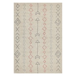 Dywan bawełniany 140 x 200 cm beżowy DISPUR