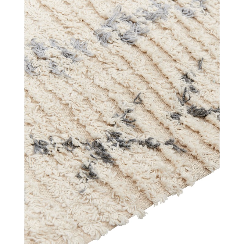 Dywan bawełniany 140 x 200 cm beżowy DISPUR