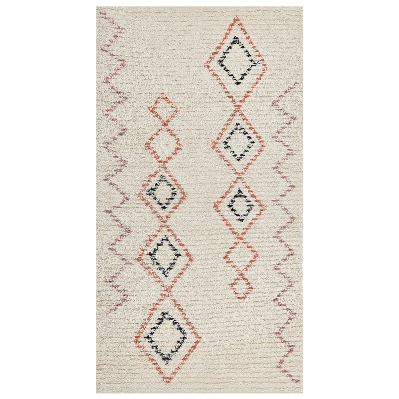 Dywan bawełniany 80 x 150 cm beżowy GUWAHATI