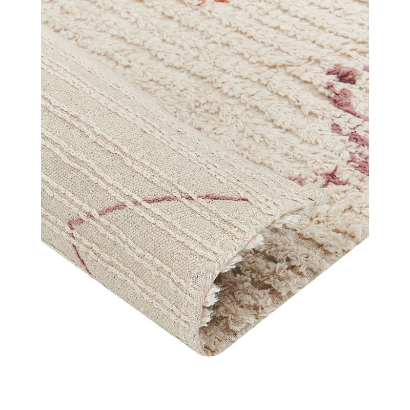 Dywan bawełniany 80 x 150 cm beżowy GUWAHATI