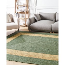 Dywan z juty 200 x 300 cm zielony KARAKUYU