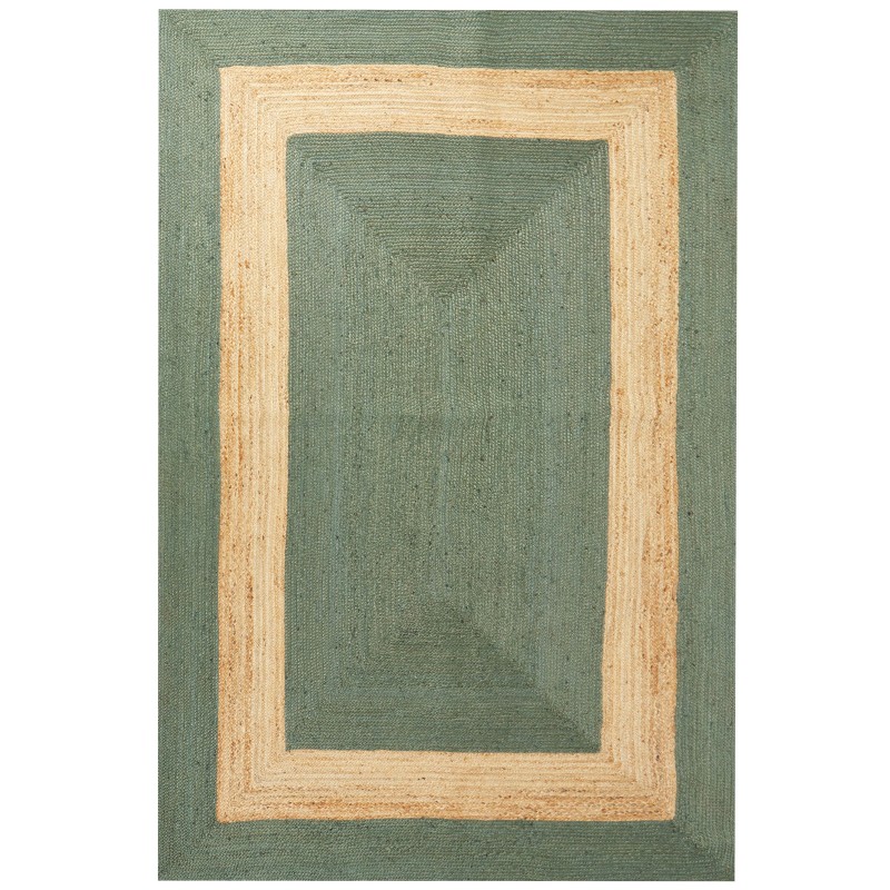 Dywan z juty 200 x 300 cm zielony KARAKUYU