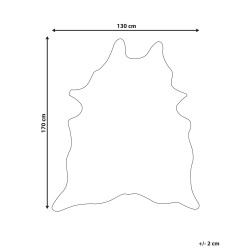Dywan ekoskóra w łaty 130 x 170 cm czarno-biały BOGONG