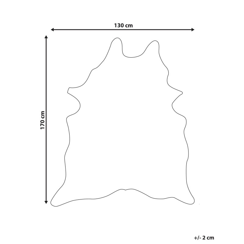 Dywan ekoskóra w łaty 130 x 170 cm czarno-biały BOGONG