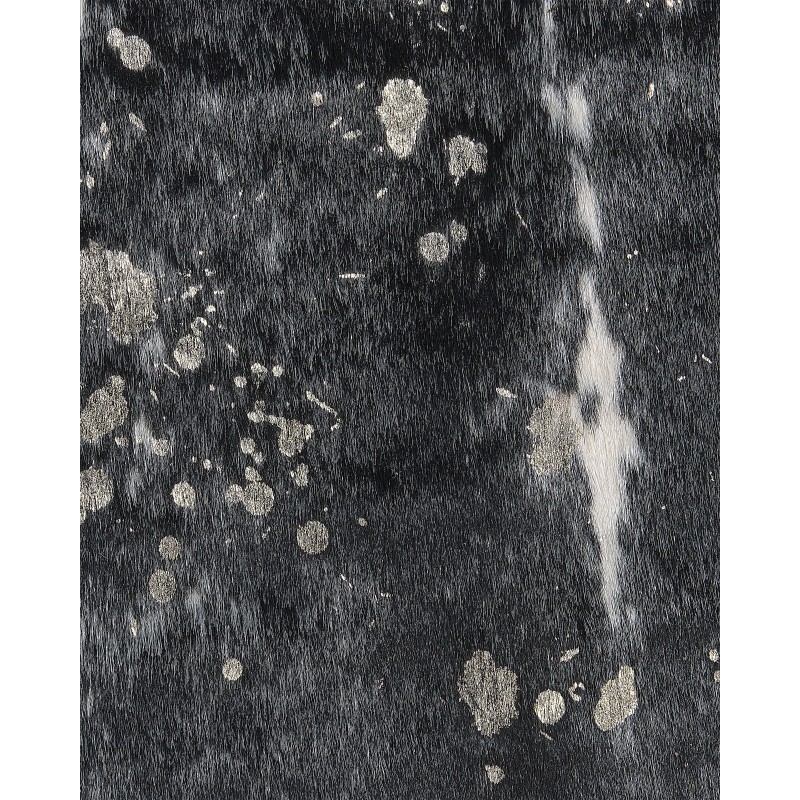 Dywan ekoskóra w łaty 130 x 170 cm czarno-biały BOGONG