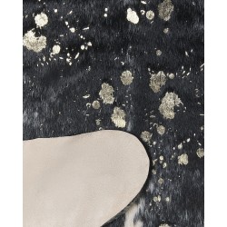 Dywan ekoskóra w łaty 130 x 170 cm czarno-biały BOGONG