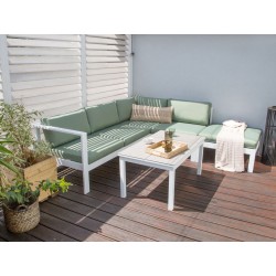 Komplet poszewek na poduchy ogrodowe MESSINA Zielony