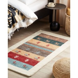 Dywan wełniany gabbeh 80 x 150 cm wielokolorowy SARILAR