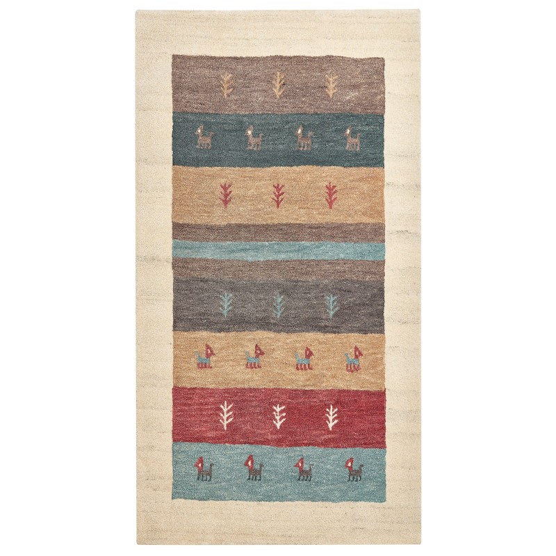 Dywan wełniany gabbeh 80 x 150 cm wielokolorowy SARILAR