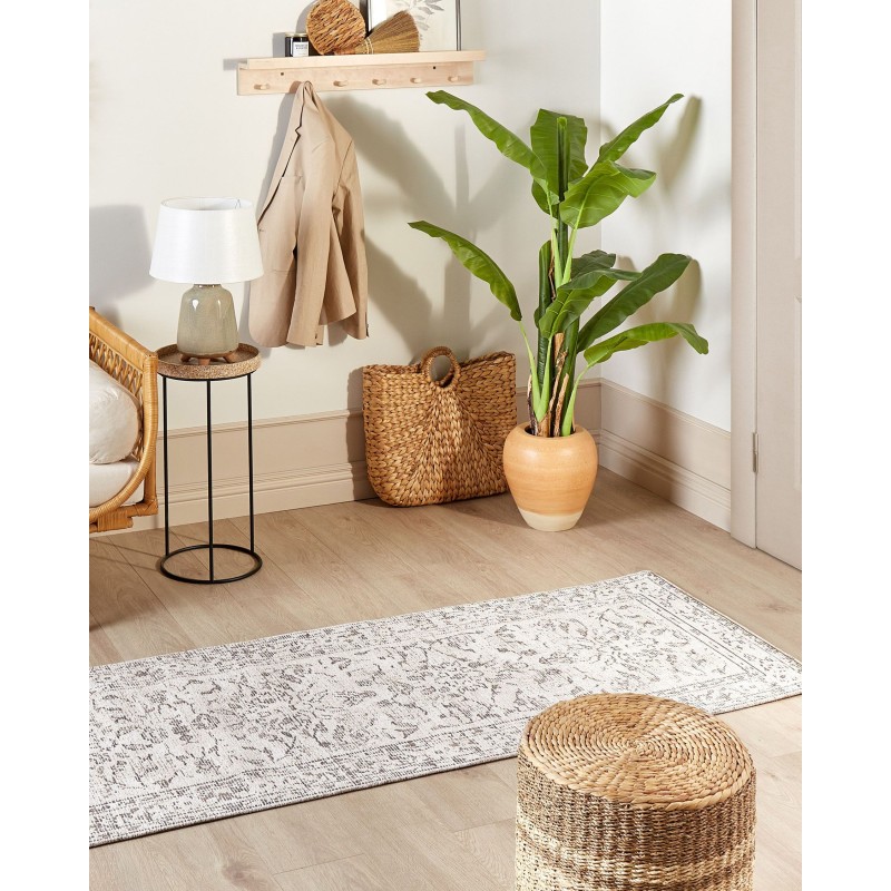 Dywan bawełniany 80 x 300 cm beżowy SELLIK