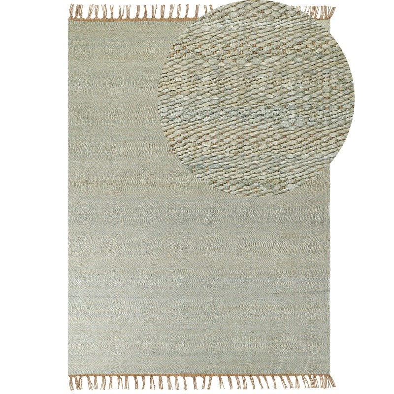 Dywan z juty 160 x 230 cm zielony LUNIA