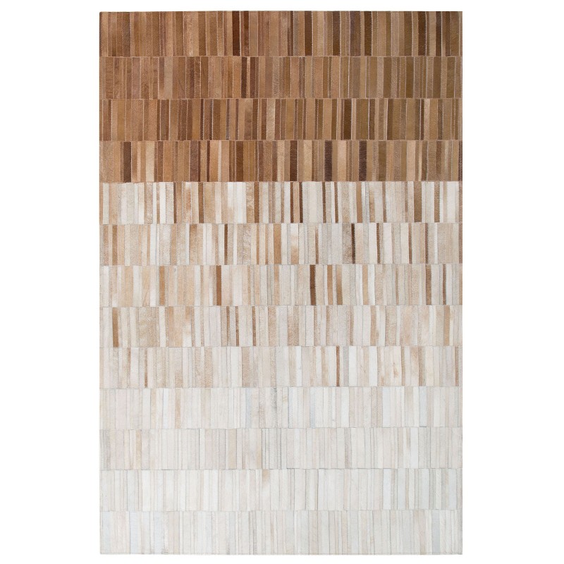 Dywan skórzany 140 x 200 cm beżowy YAGDA