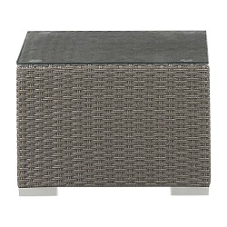 Zestaw ogrodowy ze stolikiem dla 8 osób MAESTRO Modułowy Technorattan Beżowoszary