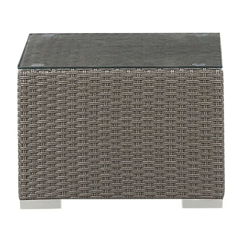 Zestaw ogrodowy ze stolikiem dla 8 osób MAESTRO Modułowy Technorattan Beżowoszary