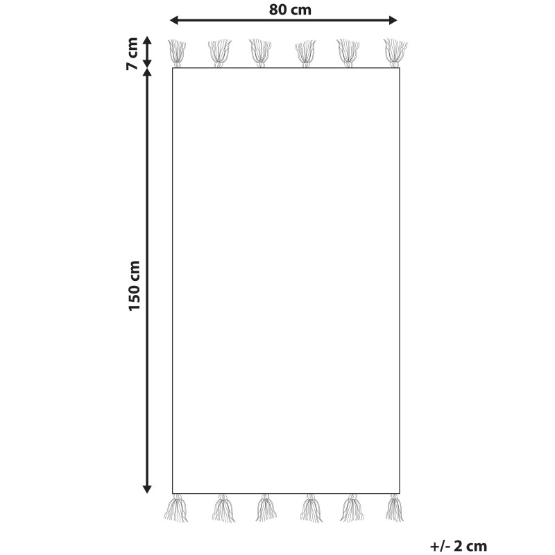 Dywan wełniany kilim 80 x 150 cm wielokolorowy AYGEZARD