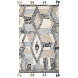 Dywan wełniany kilim 80 x 150 cm wielokolorowy AYGEZARD