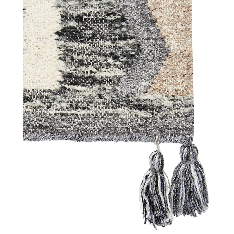 Dywan wełniany kilim 80 x 150 cm wielokolorowy AYGEZARD