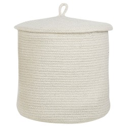 Zestaw 2 koszy SILOPI Bawełna Złamana biel