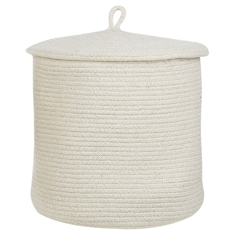 Zestaw 2 koszy SILOPI Bawełna Złamana biel