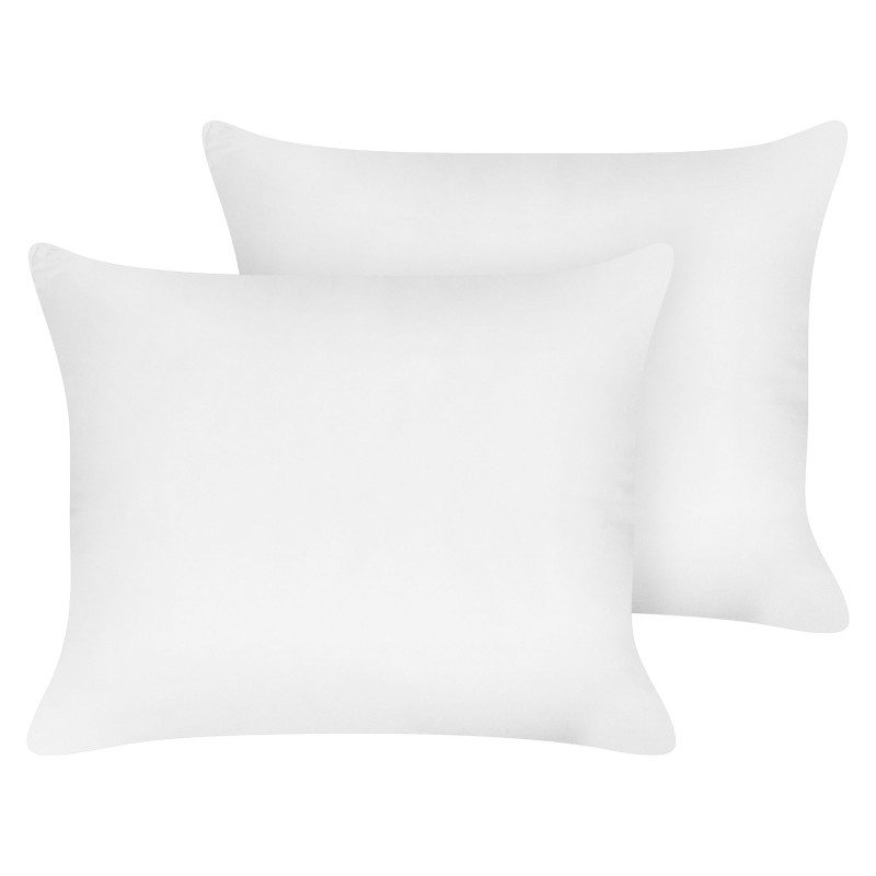 Zestaw 2 poduszek TRIGLAV Wysoka Poliester 50 x 60 cm Biały