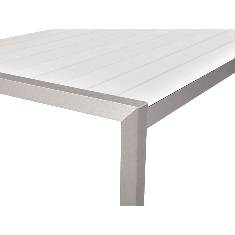 Stół ogrodowy VERNIO 180 cm 90 cm Metal Biały