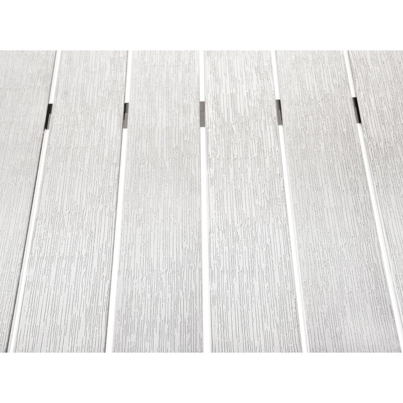 Stół ogrodowy VERNIO 180 cm 90 cm Metal Biały