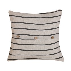 Zestaw 2 poduszek dekoracyjnych CYNARA Bawełna 43 x 43 cm Beżowy W paski