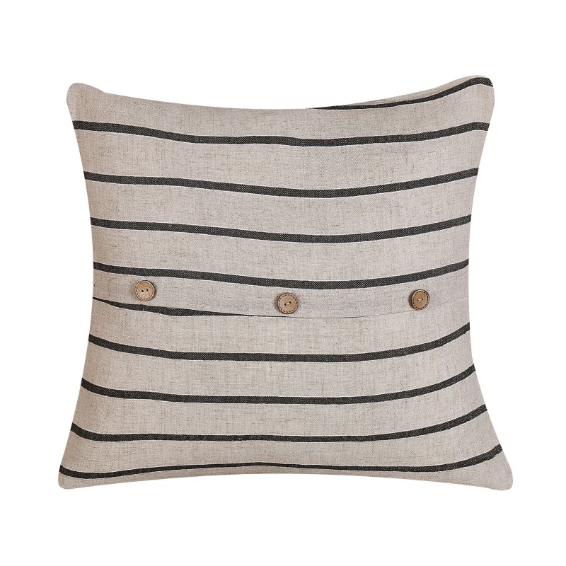 Zestaw 2 poduszek dekoracyjnych CYNARA Bawełna 43 x 43 cm Beżowy W paski