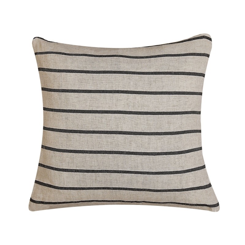 Zestaw 2 poduszek dekoracyjnych CYNARA Bawełna 43 x 43 cm Beżowy W paski