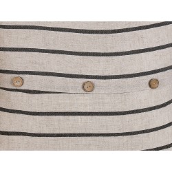 Zestaw 2 poduszek dekoracyjnych CYNARA Bawełna 43 x 43 cm Beżowy W paski