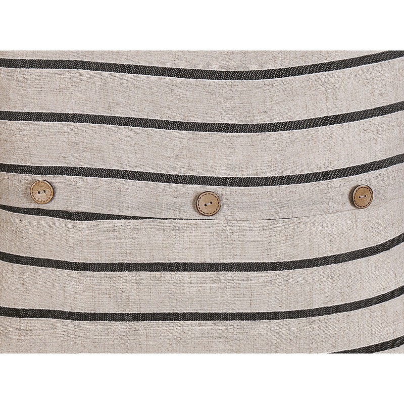 Zestaw 2 poduszek dekoracyjnych CYNARA Bawełna 43 x 43 cm Beżowy W paski