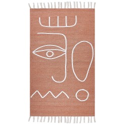 Dywan zewnętrzny 80 x 150 cm jasnoczerwony YAVU