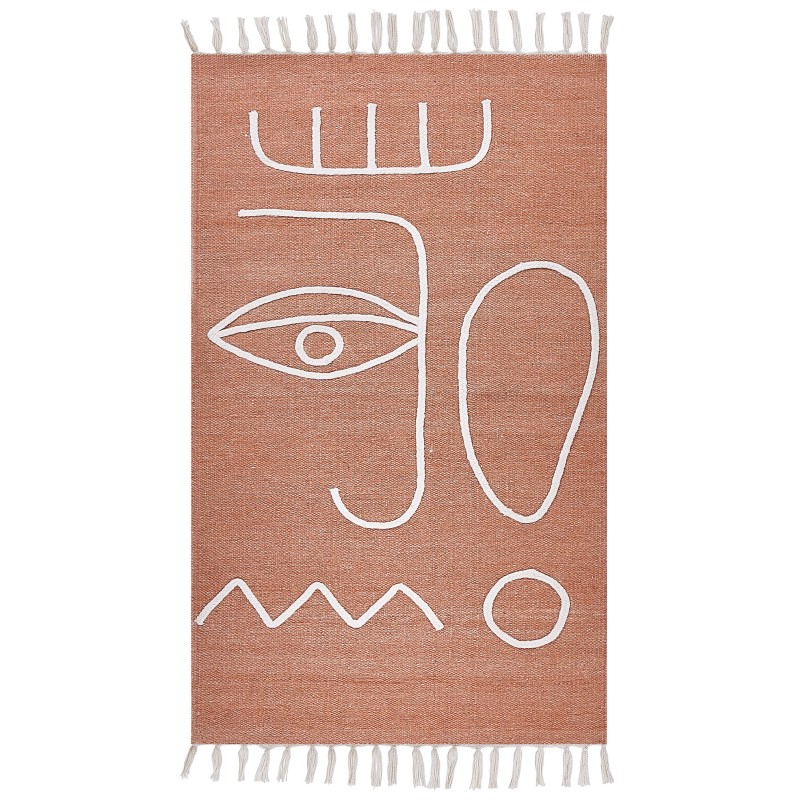 Dywan zewnętrzny 80 x 150 cm jasnoczerwony YAVU