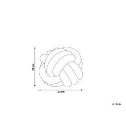 Poduszka dekoracyjna MALNI Welur 30 x 30 cm Czarny Jednolity