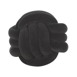 Poduszka dekoracyjna MALNI Welur 30 x 30 cm Czarny Jednolity