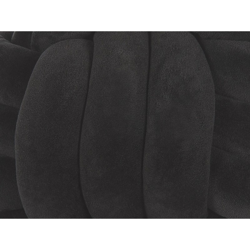 Poduszka dekoracyjna MALNI Welur 30 x 30 cm Czarny Jednolity