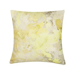 Zestaw 2 poduszek dekoracyjnych PACHIRA Bawełna 45 x 45 cm Żółty Wzór abstrakcyjny