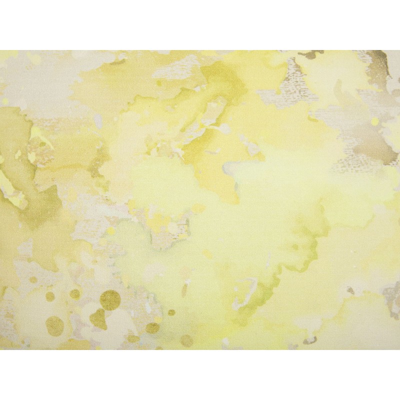 Zestaw 2 poduszek dekoracyjnych PACHIRA Bawełna 45 x 45 cm Żółty Wzór abstrakcyjny