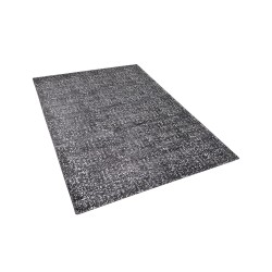 Dywan z wiskozy 160 x 230 cm szaro-srebrny ESEL