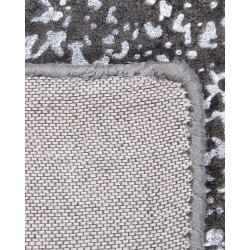 Dywan z wiskozy 160 x 230 cm szaro-srebrny ESEL