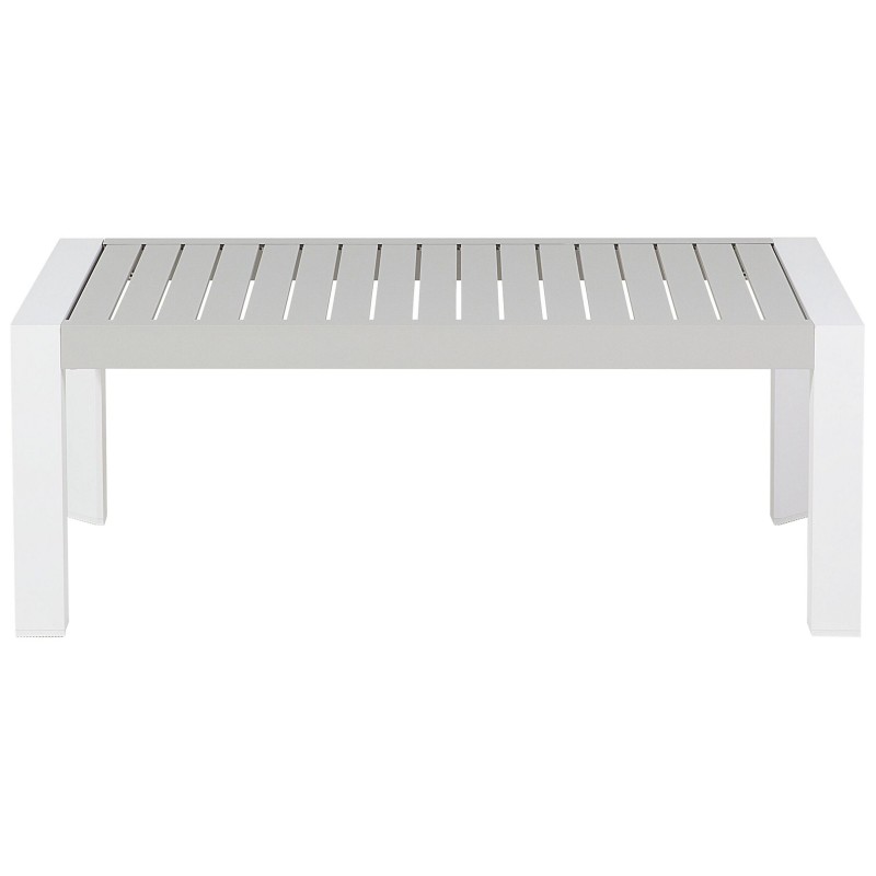 Narożnik ogrodowy ze stolikiem dla 6 osób CASTELLA Lewostronny Metal Szary